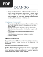 Why Django Framework ?