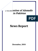 Monthly Newsreport - Ahmadiyya Persecution in Pakistan - December, 2010