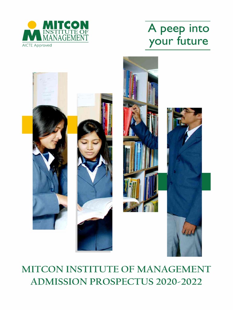 MITCON Institute of Management Prospectus | PDF | Pro Rata | University ...