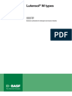 Lutensol M Types: Technical Information