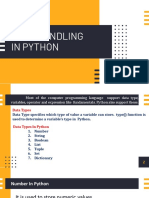 DATA HANDLING in Python