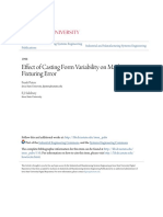 Effect of Casting Form Variability On Machining Fixturing Error PDF