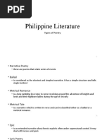 Philippine Literature Type Poetry