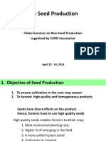 Video Seminar On Rice Seed Production - Organized by CARD Secretariat