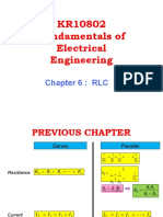 KR10802 Fundamentals of Electrical Engineering: Chapter 6: RLC