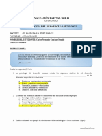 Evaluación parcial de Psicología del Desarrollo Humano I