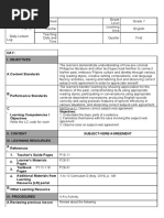 Subject and Verb Agreement