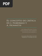 (2013) El Concepto de Crítica en J. Habermas y A. Honneth PDF