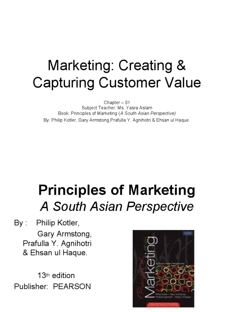 Introduction To Marketing Ch 1 Pdf Sales Marketing