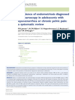 Prevalence of Endometriosis Diagnosed by Laparoscopy in Adolescents With Dysmenorrhea or Chronic Pelvic Pain - A Systematic Review