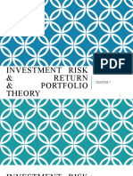Investment Risk & Return & Portfolio Theory