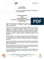 Reglamento Estudiantil EAN PDF