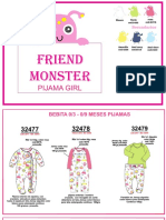 Pijama de Niña Monster
