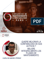 CARLOS MARIO P BRÚJULA Quiere Mejorar La Confiabilidad de Sus Activos Mejore Integralmente Los Planes de Mantenimiento