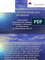 IPV INVENTARIO DE PERSONALIDAD PARA VENDEDORES Versión Actualizada