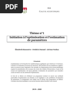 Thème n°1  optimisation