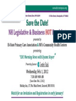 Save The Date!: NH Legislative & Business Breakfast