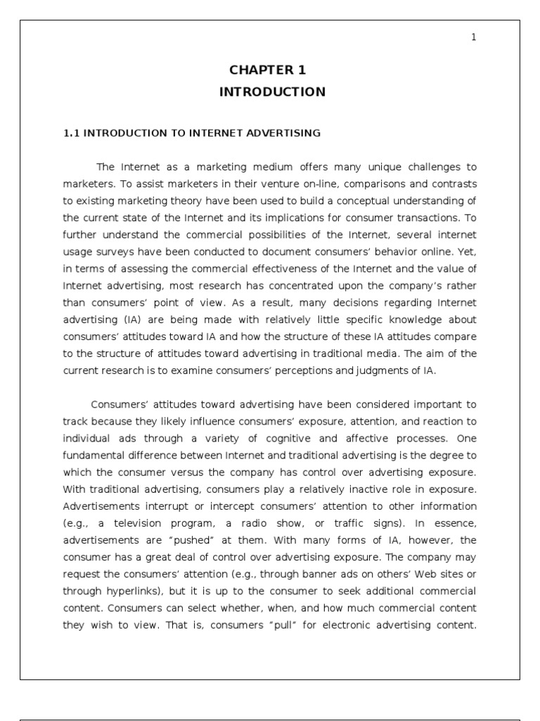 Consumer Attitudes Toward Internet Advertising | PDF | Attitude ...