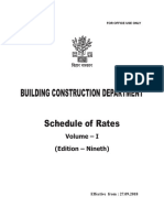 Building Schedule of Rates Volume - I
