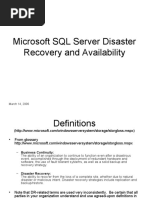 Database Server Disaster Recovery Plan Presentation