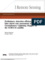 Preliminary Detection Efficiency and False Alarm Rate Assessment of The Geostationary Lightning Mapper On The GOES-16 Satellite