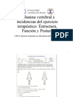 Clase Columna Vertebral e Incidencias Del Ejercicio Terapeutico Estructura, Funcion y Postura 2018