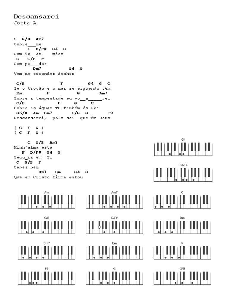 Descansarei Jotta A Cifra PDF