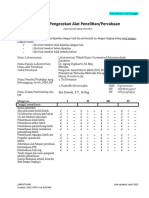 HSL-03 Formulir Pengecekan Alat Percobaan