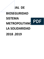 Manual de Bioseguridad Sistema Metropolitano de La Solidaridad