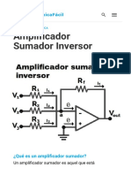 Amplificador Sumador Inversor (Fórmula y Aplicaciones)