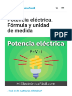 ▷ Potencia eléctrica. Fórmula y unidad de medida (tipos de potencia)