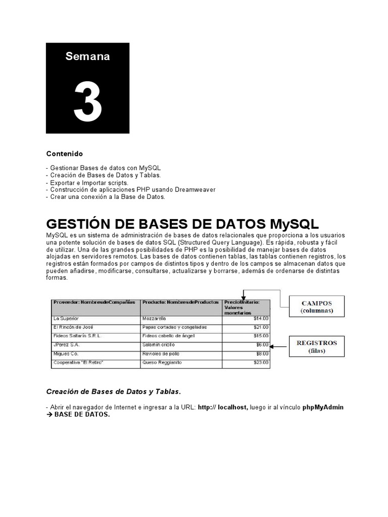 MySQL y PHP: Gestión de Bases de Datos | PDF | Servidor web | Internet ...