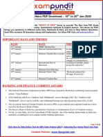 Weekly Current Affairs PDF Download 2020 19th To 25th Jan 2020