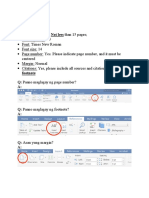 Paper Format Guide - Page Numbers, Fonts, Citations