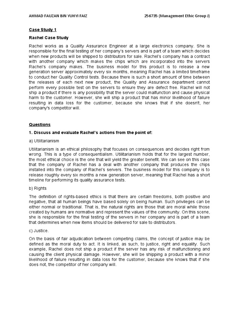 Rachel case study image