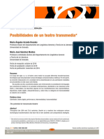 Posibilidades de Un Teatro Transmedia PDF