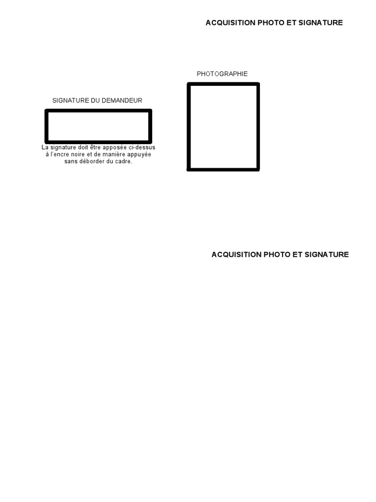 Acquisition Photo Signature PDF | PDF