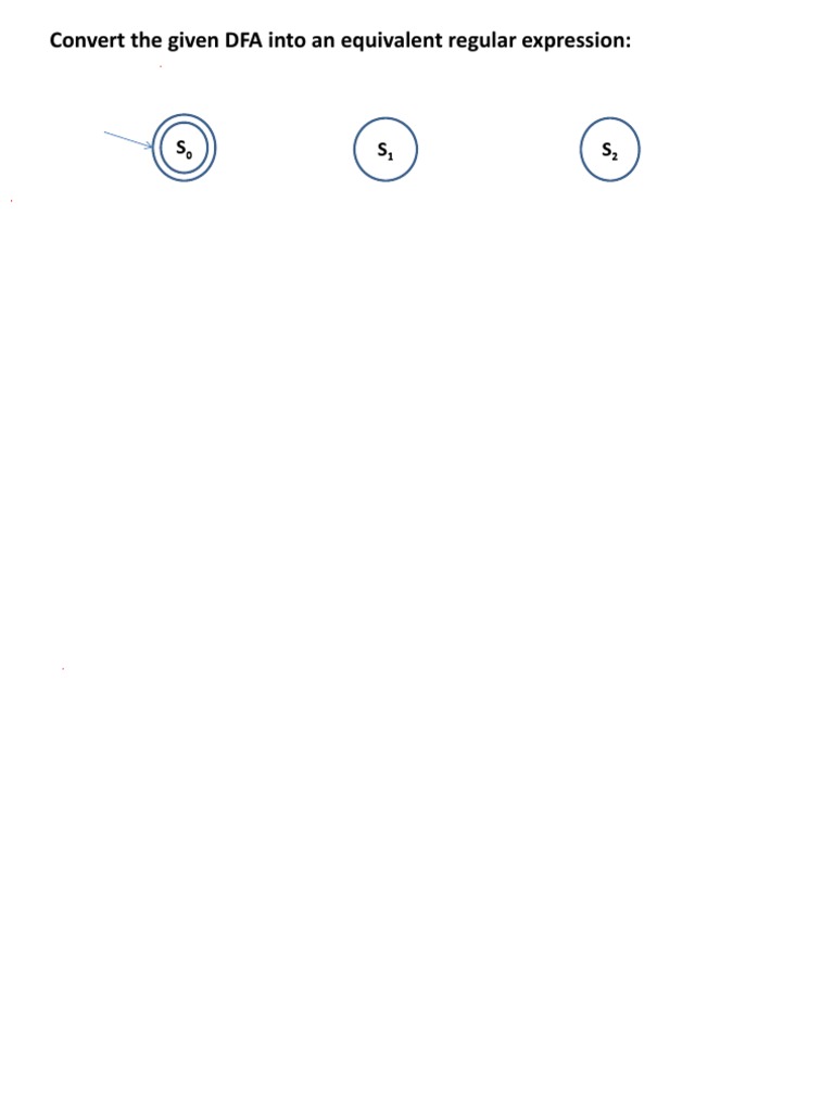 DFA to Regular Expression Conversion | PDF