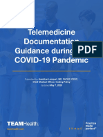 Telemedicine Documentation Guidance During The COVID-19 Pandemic