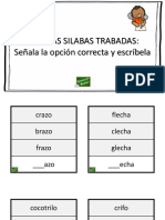 Tarjetas Silabas Trabadas PDF