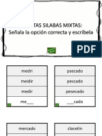 TARJETAS para Trabajar Las SILABAS MIXTAS