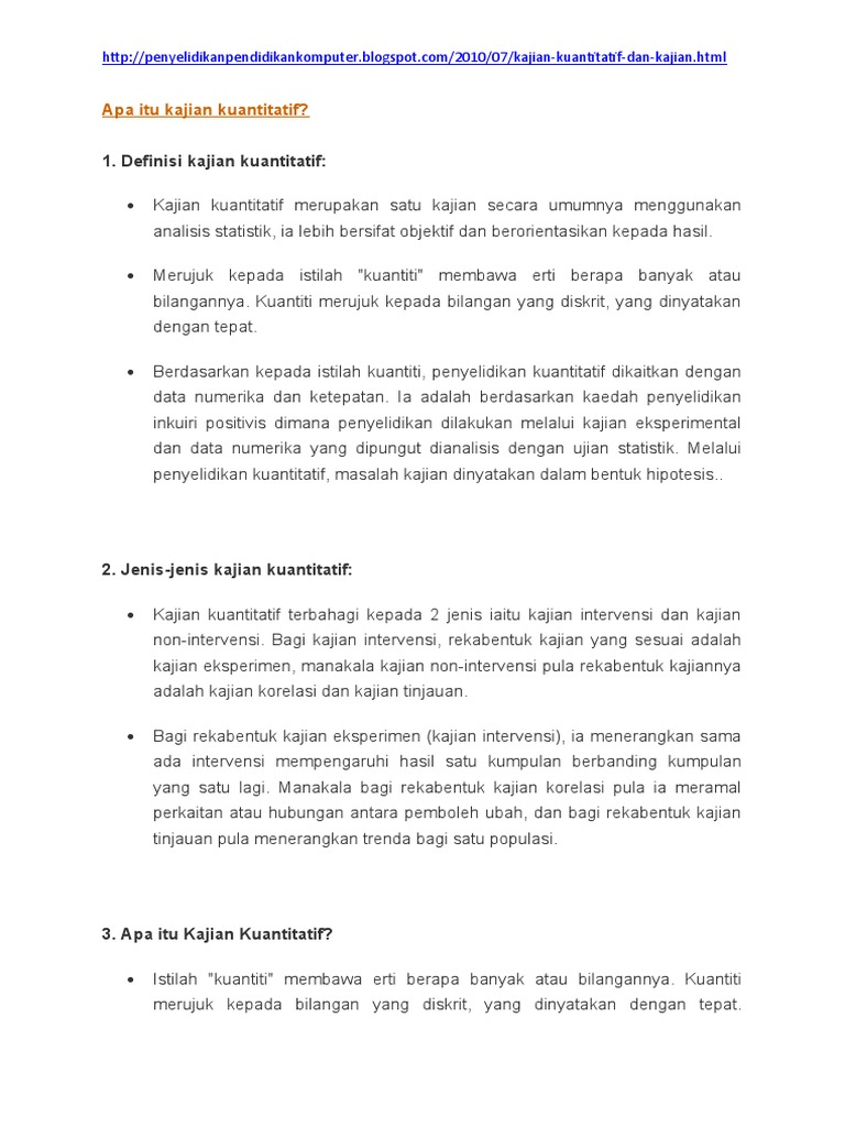 Apa Itu Kajian Kuantitatif Pdf