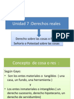 Unidad 7. Derechos Reales POWER POINT