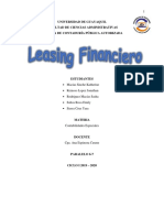 Tipos de Creditos Bancarios - Leasing Financiero