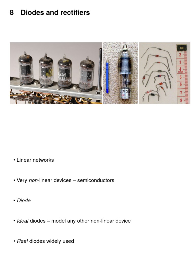 8 Diodes and Rectifiers PDF Rectifier Diode