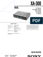 Sony XA-300 Service Manual