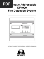 Analogue Addressable DF4000 Fire Detection System: Installation Instructions and Operating Manual