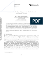 Comparison of Design of Experiments Via Traditional and Taguchi Method