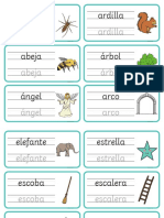 Flashcards de Las Vocales