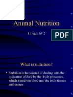 Animal Nutrition: 11 Agri 1& 2